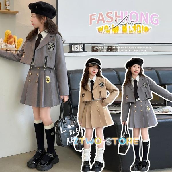 入学式 女の子 スーツ 2点セット フォーマルスーツ キッズ ジャケット スカート セットアップ お...