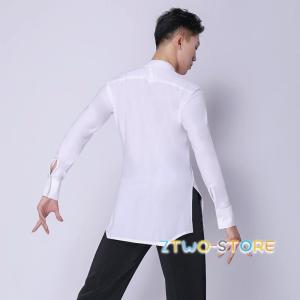 メンズ ラテンダンス用シャツ 男性用 ダンス衣...の詳細画像4