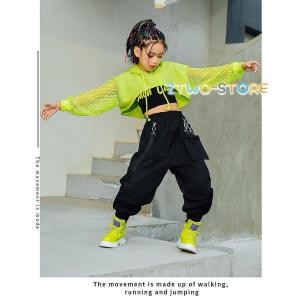 キッズ ダンス衣装 へそ出し シャツ ベスト ...の詳細画像4