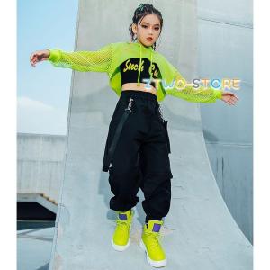 キッズ ダンス衣装 へそ出し シャツ ベスト ...の詳細画像5