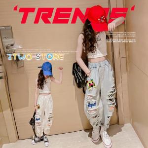 デニムパンツ キッズ ダメージパンツ 韓国 ダンス衣装