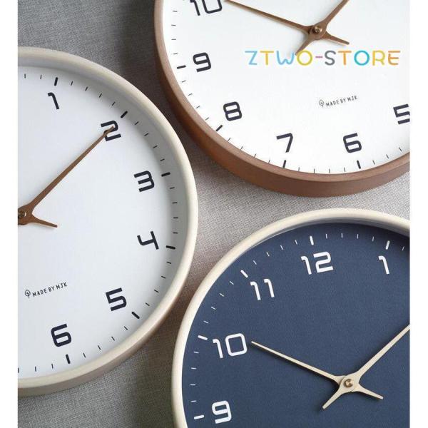 木製 シンプル 北欧風 音がなし 非電波 掛け時計 おしゃれ 引越し 見てやすい 壁掛け 新築 クロ...