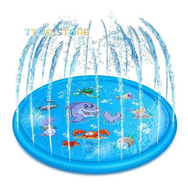 噴水マット 噴水プール プレイマット ビニールプール ウォーターマット 噴水おもちゃ プールマット