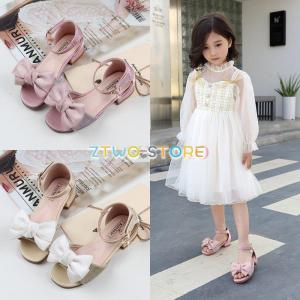 フォーマル靴 サンダル キッズ 靴 お姫様靴 ジュニア ハイヒール 夏 リボン プリンセスシューズ 女の子 子供靴 姫系 可愛い かわいい 舞台靴 公演 入学式 Ztwo05 Tx30 Z2ストア 通販 Yahoo ショッピング
