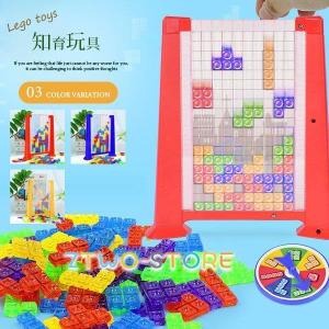 知育玩具 積み木 テトリス 木製 パズル ジグソーパズル : TCセレクト