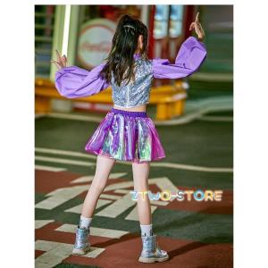 キッズダンス衣装 ヒップホップ 女の子 ステー...の詳細画像4