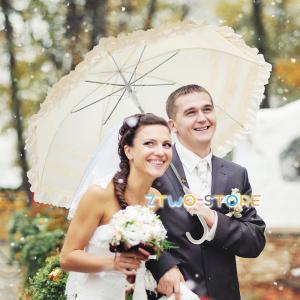 晴雨兼用 結婚式の傘 遮光 遮熱効果 UVカット率99.9% 紫外線対策傘 日傘 レディース傘 レース長傘 軽量