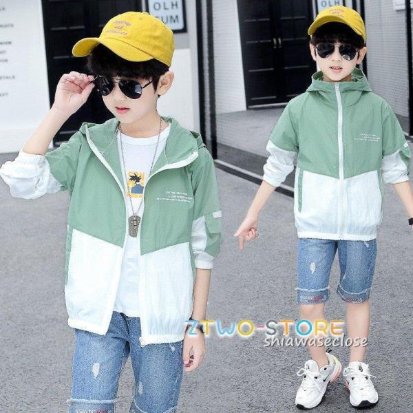 UVカットパーカー キッズ 子供服  ベビー服 女の子 男の子  パーカー トレーナー 夏 長袖 紫...