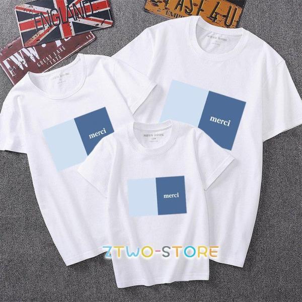 親子でお揃い Tシャツ 綿100％ 親子ペアルック 親子ペア 親子コーデ ファミリー パパ ママ 父...