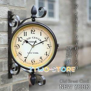 掛け時計 オシャレ 壁掛け時計 北欧 おしゃれ 静音 両面 壁掛け 時計