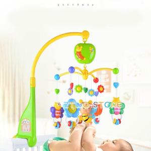 ベッドメリー ベッドおもちゃ 赤ちゃんメリー ベッドオルゴール 360度回転 音楽 新生児 おもちゃ ぬいぐるみ 誕生日 出産祝い