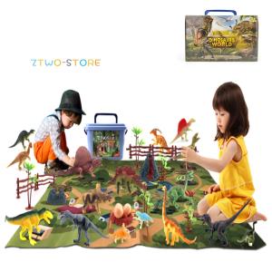 恐竜 ミニフィギュア 46体セット ダイナソー 動物 子ども