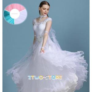 M/L/2L】社交ダンスドレス 長袖 Vネック パンツ無し パッド無し 社交