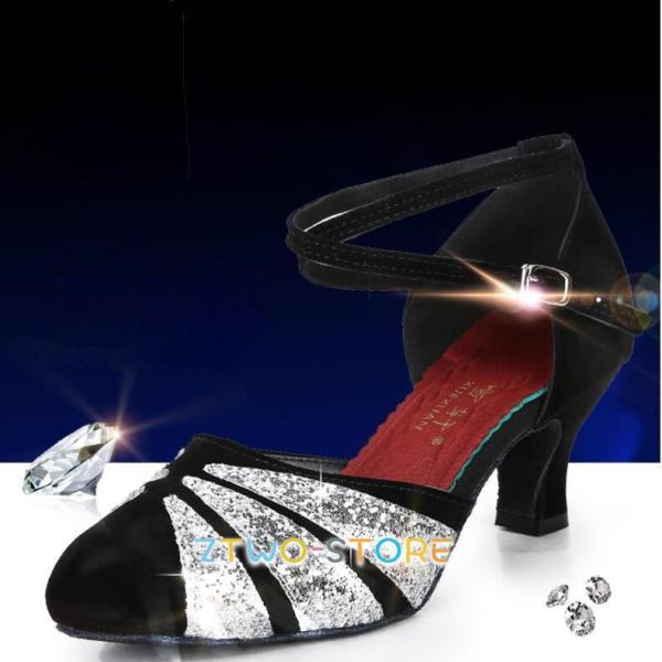 社交ダンス/ラテン/モダン　ダンスシューズ　レディースシューズ 22〜25.5