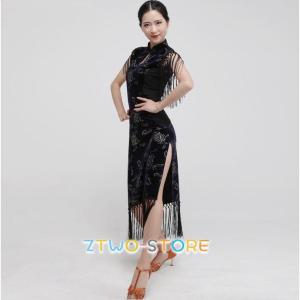 シティ赤坂◆フレアロングワンピース(9)光沢　ブラック　社交ダンス　ステージ衣装 楽天市場】社交ダンス ワンピース モダンドレス 大きいサイズ 長袖