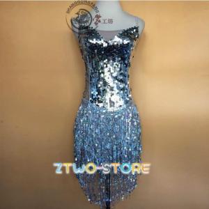 【新 入 荷】ラテンドレス　セット 社交ダンスドレス　モダンドレス　ロングスカート　ダンスウエア　競技　デモ　ダンス衣装｜ztwo-store