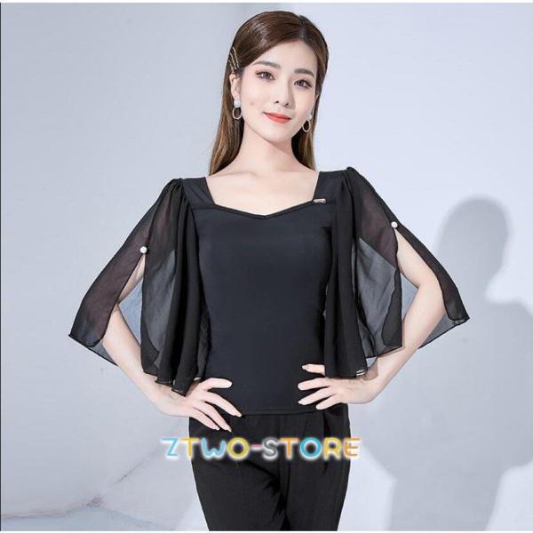 社交ダンス 練習着 トップス 社交 ダンス モダン ラテン衣装 レッスンウェア インナー ダンス衣装...