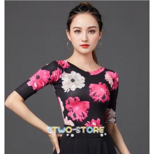 ダンス 社交ダンス ダンス衣装 レディース 女性用 無地 半袖 パンツ