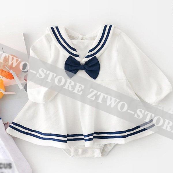 ベビー服ロンパース 女の子 新生児 赤ちゃん 綿 出産祝い誕生日 シンプル ホワイト ワンピース風 ...