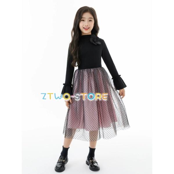 120-170cm 子供ドレス ワンピース 女の子 キッズ 長袖 フォーマルドレス 子ども ジュニア...