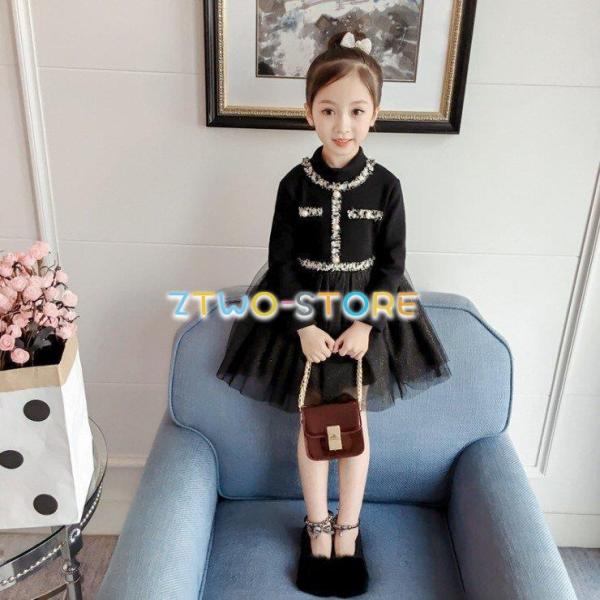 子供ドレス ワンピース 女の子 ドレス子供服 ドレス ピアノ 発表会 七五三 お葬式 90/100/...