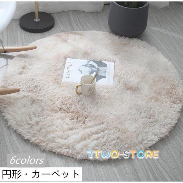 マット カーペット ラグ 洗える new 泥落とし 円形 屋外 屋内 絨毯 インテリア マット 直径...