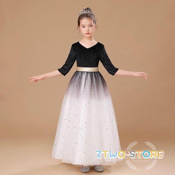 子供ドレス  ジュニアドレス 演奏会 結婚式 キッズ こども コンクール ワンピース 女の子 フォー...