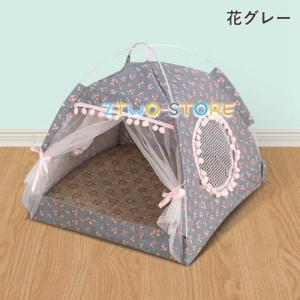 ペットハウス ドーム型 ペットベッド 猫 小型...の詳細画像1
