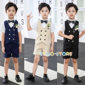男の子 フォーマル 半袖 ピアノ発表会 結婚式 ...の商品画像