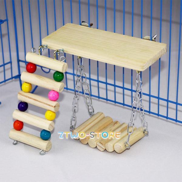 インコ おもちゃ 吊り下げ 鳥 止まり木 ブランコ 木製 かわいい 小鳥 とまり木 はしご ボール ...