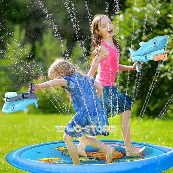 水鉄砲 2個セット 超強力飛距離 10m 大容量 600cc 加圧式 水ピストル 水鉄砲合戦 水遊び...