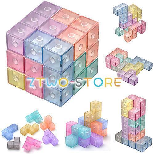 マグネットパズル マグネットブロック 魔方 最強大脳ゲーム マジックキューブ マグネットおもちゃ 磁...