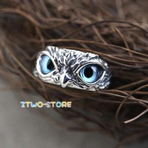 リング フクロウ 梟 シルバー925 メンズ アクセサリー r0858