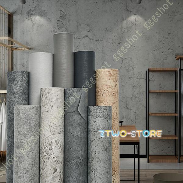 壁紙シール リメイクシート 石目調 コンクリート キッチン 扉 北欧 おしゃれ diy 防水 テーブ...