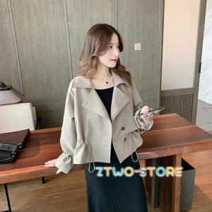 トレンチコート ショート丈 トレンチコート レディース 秋 スプリングコート レディース スプリングコート 大きいサイズ ショート丈トレンチコート