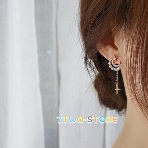 ピアス レディース 揺れる 星 月 可愛い ダ...の詳細画像5