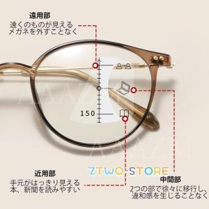 老眼鏡 自動にスマートズーム 遠近両用 メンズ...の詳細画像3