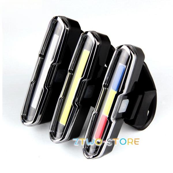 自転車ライト 後付け LED COB テールライト USB充電 バイクライト 夜間走行 テールランプ...