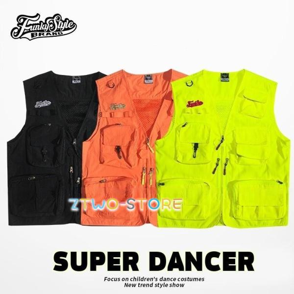 フィッシングベスト ダンス衣装 小物 ヒップホップ ファッション メンズ レディース 大人 ベスト ...