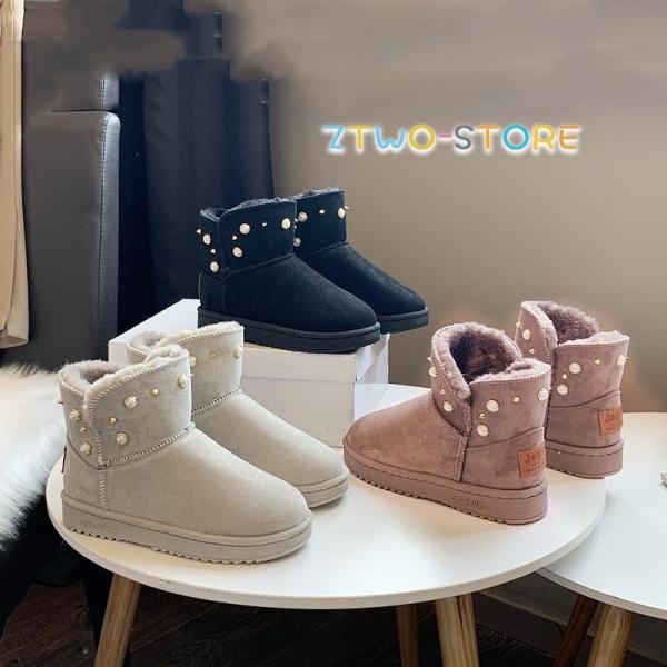 ムートンブーツ  モコモコ レディース ショートブーツ  すっきり 歩きやすい フェイクファー カジ...