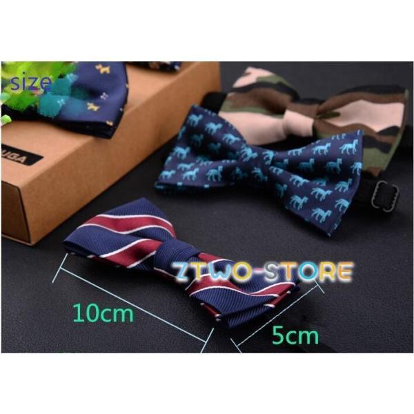 子供蝶ネクタイ フォーマル男の子 レジメンタル蝶ネクタイ 七五三 卒園式 入学式 発表会 結婚式 3...