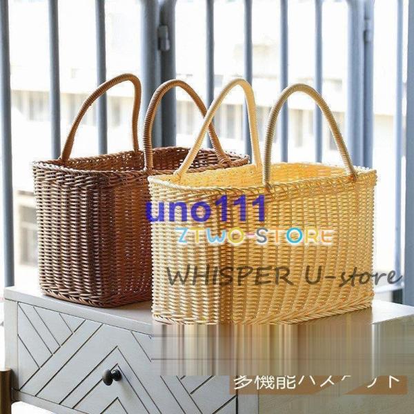 買い物かご ショッピングバスケット レジャーバッグ レジカゴ アウトドア 便利 洗える おもちゃ箱 ...