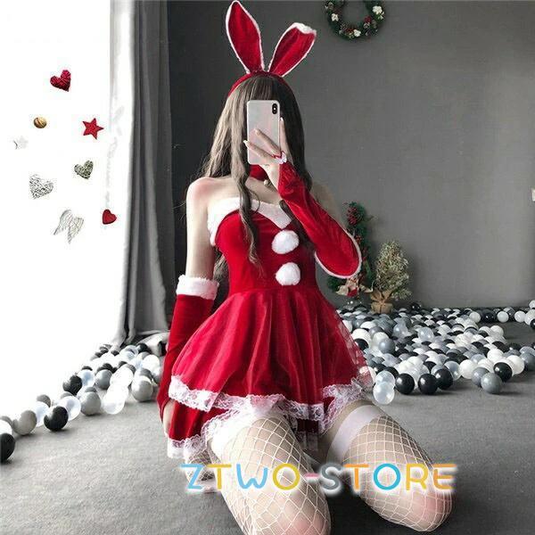 超セクシー 制服 萌え コスプレ衣装 バニー サンタクロース クリスマス コスチューム バニーガール...