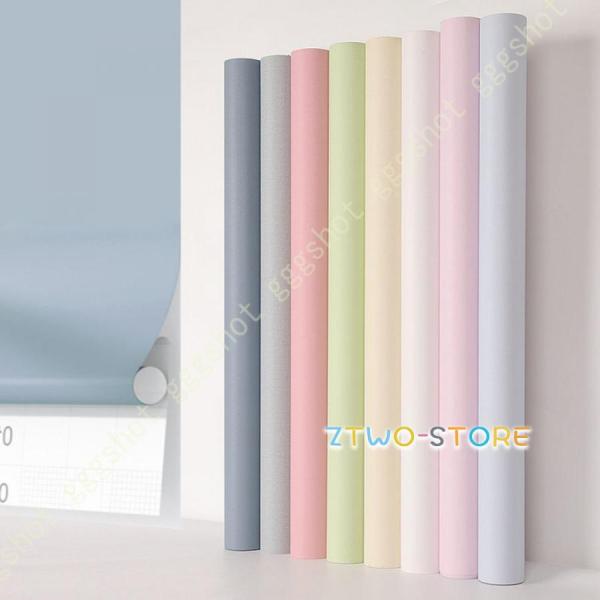 壁紙 シール おしゃれ 3m リメイクシート 北欧 無地 のり付き 壁紙シール 黒 グレー 白 アク...