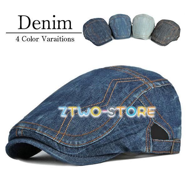 ハンチング メンズ 帽子 レディース デニム 小さめ ぼうし 小さい サイズ 春 夏 春夏 秋 冬 ...