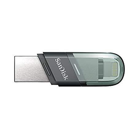 並行輸入SanDisk 128GB iXpand USB フラッシュドライブ Flip SDIX90...