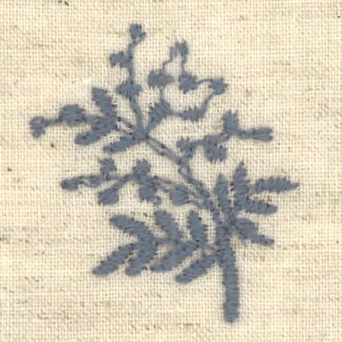 コットンリネン　ブルーミモザ【綿85％/麻15％】