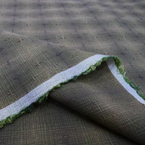 【20250907】パッチワーク生地/ファブリック/先染/グリーン/チェック/30ｃｍ〜10ｃｍ単位...