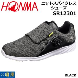 HONMA ホンマ 本間ゴルフ ニットスパイクレスシューズ 23SS SR12301 BLACK｜zuihou-llc