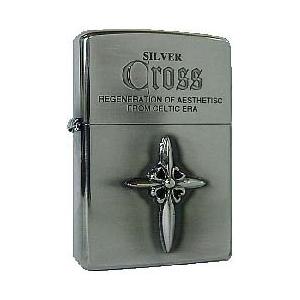 【ZIPPO】SILVER・CROSS・A(シルバークロス)　ジッポライター　財布に優しい低価格｜zumi